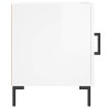 Tables de chevet 2 pcs blanc brillant 40x40x50 cm 622120622120