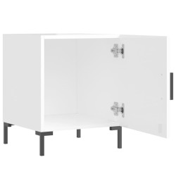 Tables de chevet 2 pcs blanc brillant 40x40x50 cm 622120622120