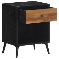 Table de chevet 40x30x50 cm bois massif de teck 622121622121