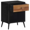 Table de chevet 40x30x50 cm bois massif de teck 622121622121