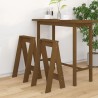 Tabourets lot de 2 marron miel 40x40x75 cm bois massif de pin 622130622130