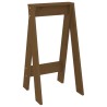 Tabourets lot de 2 marron miel 40x40x75 cm bois massif de pin 622130622130