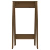 Tabourets lot de 2 marron miel 40x40x75 cm bois massif de pin 622130622130
