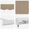 Auvent rétractable Beige 300 x 250 cm Toile et Aluminium 622131622131