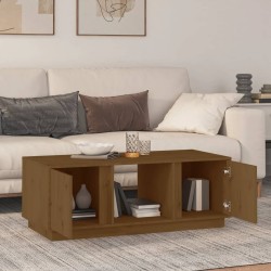 Table basse Marron miel 110x50x40 cm Bois massif de pin 622134622134