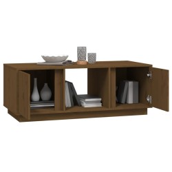 Table basse Marron miel 110x50x40 cm Bois massif de pin 622134622134