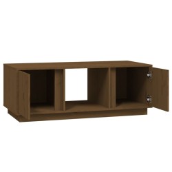 Table basse Marron miel 110x50x40 cm Bois massif de pin 622134622134