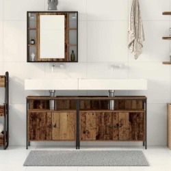 Meubles de salle de bain 3 pcs Marron Bois d'ingénierie 622135622135