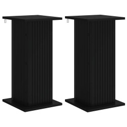 Support de Plante 2 pcs Noir 30,5 x 30 x 60,5 cm 622136622136