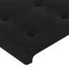 Tête de lit avec oreilles Noir 103x16x78/88 cm Velours 622137622137