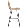Chaise de bar 2 pcs 44 x 52 x 111 cm Rotin et métal 622147622147