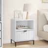 Cabinet de chevet Blanc 49 x 36 x 61 cm Bois d'ingénierie 622148622148