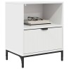 Cabinet de chevet Blanc 49 x 36 x 61 cm Bois d'ingénierie 622148622148