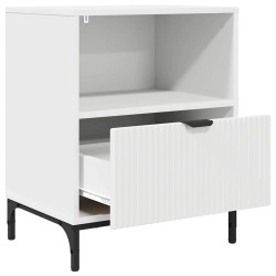 Cabinet de chevet Blanc 49 x 36 x 61 cm Bois d'ingénierie 622148622148