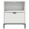 Cabinet de chevet Blanc 49 x 36 x 61 cm Bois d'ingénierie 622148622148