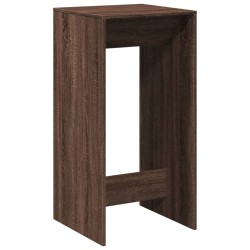 Table de bar chêne marron 51x50x103,5 cm bois d'ingénierie 622152622152