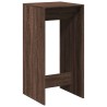 Table de bar chêne marron 51x50x103,5 cm bois d'ingénierie 622152622152