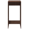 Table de bar chêne marron 51x50x103,5 cm bois d'ingénierie 622152622152