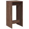 Table de bar chêne marron 51x50x103,5 cm bois d'ingénierie 622152622152
