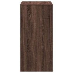 Table de bar chêne marron 51x50x103,5 cm bois d'ingénierie 622152622152