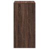 Table de bar chêne marron 51x50x103,5 cm bois d'ingénierie 622152622152