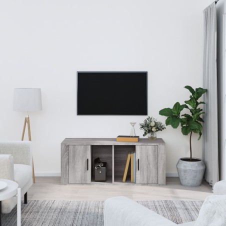 Meuble TV Sonoma gris 100x35x40 cm Bois d'ingénierie 622153622153
