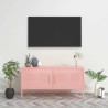 Meuble TV Rose 105x35x50 cm Acier 622155622155
