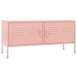 Meuble TV Rose 105x35x50 cm Acier 622155622155
