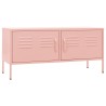 Meuble TV Rose 105x35x50 cm Acier 622155622155