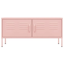 Meuble TV Rose 105x35x50 cm Acier 622155622155