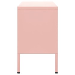 Meuble TV Rose 105x35x50 cm Acier 622155622155