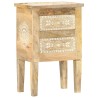 Table de chevet peinte à la main 40x30x60 cm Bois de manguier 622159622159