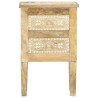 Table de chevet peinte à la main 40x30x60 cm Bois de manguier 622159622159