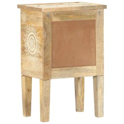 Table de chevet peinte à la main 40x30x60 cm Bois de manguier 622159622159