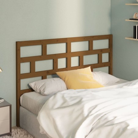 Tête de lit Marron miel 141x4x100 cm Bois massif de pin 622160622160