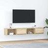 Meubles TV 2 pcs chêne sonoma 80x31x25,5 cm bois d'ingénierie 622162622162