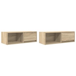 Meubles TV 2 pcs chêne sonoma 80x31x25,5 cm bois d'ingénierie 622162622162