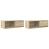 Meubles TV 2 pcs chêne sonoma 80x31x25,5 cm bois d'ingénierie 622162622162