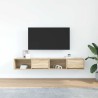Meubles TV 2 pcs chêne sonoma 80x31x25,5 cm bois d'ingénierie 622162622162