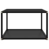 Table basse Noir 60x60x35 cm Verre trempé 622164622164