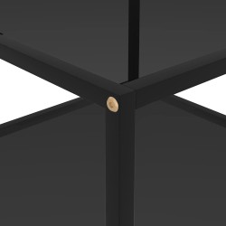 Table basse Noir 60x60x35 cm Verre trempé 622164622164