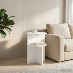 Table d'appoint Blanc Ø 39,5 x 55 cm Bois d'ingénierie 622171622171