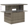 Ensemble de canapé de jardin 5 pcs avec coussins gris résine tressée 622174622174