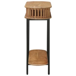 Table d'appoint faite main Brun Teck 90 x 30 x 75 cm 622175622175
