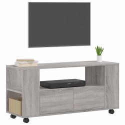 Meuble TV sonoma gris 102x34,5x43 cm bois d'ingénierie 622178622178