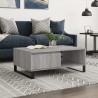Table basse sonoma gris 90x60x35 cm bois d'ingénierie 622180622180
