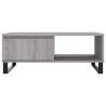Table basse sonoma gris 90x60x35 cm bois d'ingénierie 622180622180