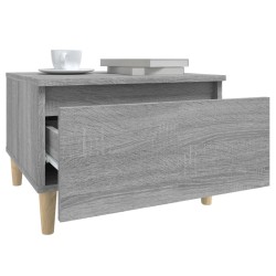 Table d'appoint Sonoma gris 50x46x35 cm Bois d'ingénierie 622182622182