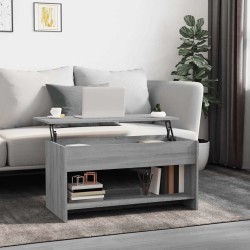 Table basse sonoma gris 102x50x52,5 cm bois d'ingénierie 622183622183