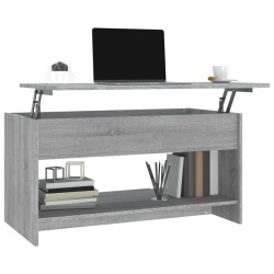 Table basse sonoma gris 102x50x52,5 cm bois d'ingénierie 622183622183